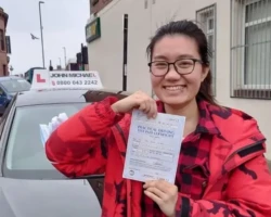 All smiles from Anh Vu! Sheβs just passed 1st time at Gosforth with her instructor Rob Stephenson and only 3 minors. Great job π π All smiles from Anh Vu! Sheβs just passed 1st time at Gosforth with her instructor Rob Stephenson and only 3 minors. Great job π π